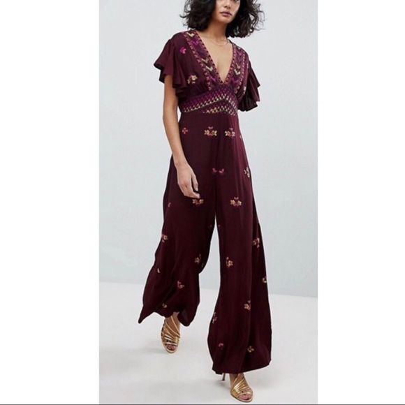 Free People Pants - Free People Cleo Jumpsuit Sz 2